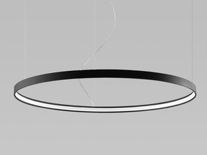 Miniaturka 1 - Designerska lampa LED nad eleganckim salonem w stylu loftowym