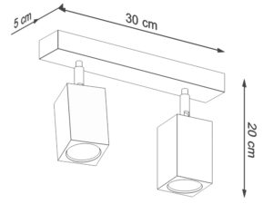 Miniatura 6 - Technický výkres lišty LED o délky 30 cm