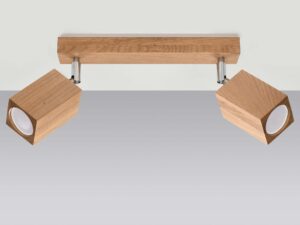 Miniatura 1 - Dřevěná stropní lišta LED z punktowym světlem