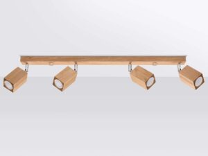 Miniatura 1 - Dřevěné reflektory LED v minimalistickém interiéru