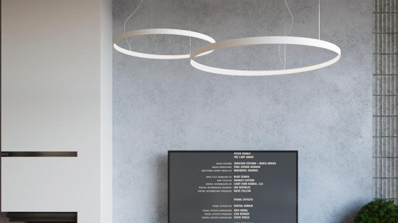 Miniaturka 18 - Nowoczesna lampa LED w białym kolorze do minimalistycznego salonu