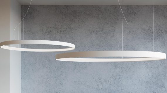 Miniaturka 19 - Nowoczesna lampa LED w białym kolorze do luksusowych wnętrz