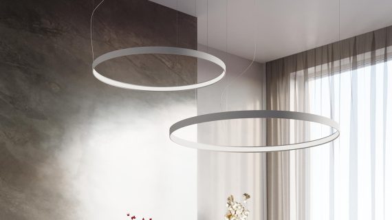 Miniaturka 21 - Nowoczesna lampa LED w białym kolorze do salonu