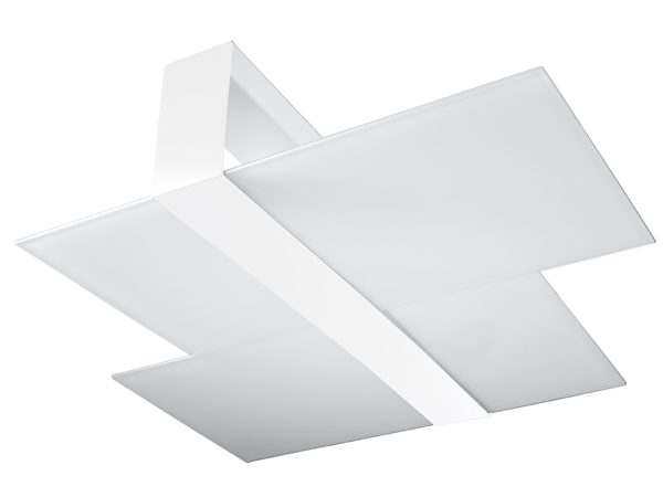 LED-Deckenleuchte mit Beleuchtungsfeldern, minimalistischer Stil