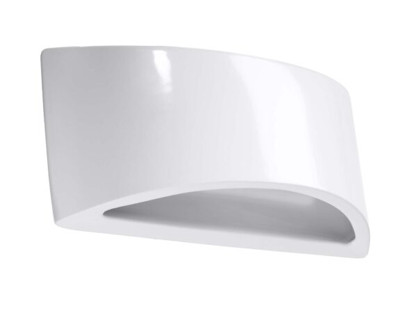 Nowoczesna lampa ścienna LED z zakrzywionym wykończeniem