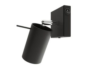Miniatura 3 - Designový LED nástěnné svítidlo černý do minimalistycznego interiéru na bílém pozadí