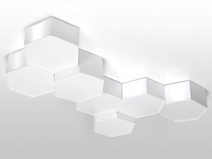 Miniatura 4 - Geometrická LED lampa bílá, inspirowana plastrem miodu