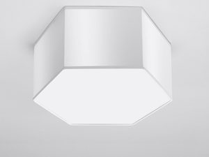 Miniatura 7 - Bílá šestiúhelníková lampa LED do obývacího pokoje ve skandinávském stylu