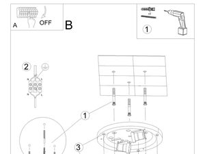 Miniatura 13 - Návod k montáži LED stropního svítidla s šestiúhelníkovou svítidlem
