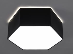 Miniatura 8 - Moderní LED stropní svítidlo šestiúhelníkový s černou objímkou
