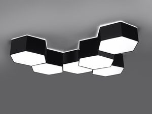 Miniatura 11 - Černobílá aranžmá světelná LED inspirowana geometrycznym vzorem