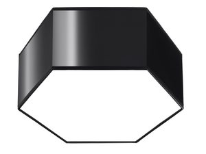 Miniatura 6 - Moderní LED stropní svítidlo černý šestiúhelníkový s výrazným světlem