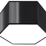 Miniaturbild 14 - Sechseckige LED-Leuchte mit schwarzem Abschluss für moderne Innenräume