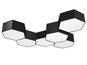 Miniatura 3 - Geometryczny LED stropní svítidlo černobílý v formě šestiúhelníků