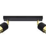 Miniaturbild 8 - Schienen-LED-Leuchte mit schwarzem und goldenem Abschluss