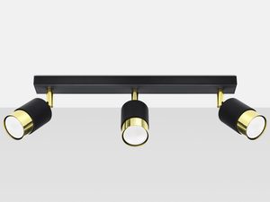 Miniatura 4 - Kolejnicová lampa černá LED z nastavitelnými reflektory