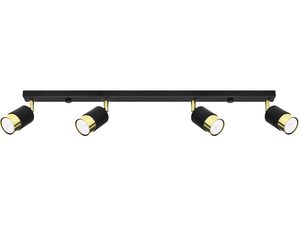 Miniatúra 8 - Moderná koľajnicová lampa s čierno-zlatými LED reflektormi