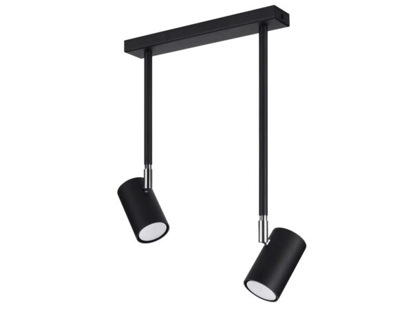 Stropní lampa se dvěma reflektorkami