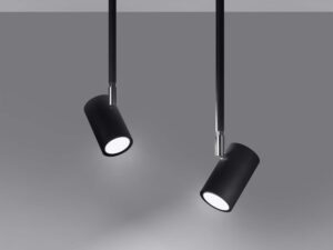 Miniaturka 2 - Reflektorowa lampa natynkowa w wersji czarnej – styl techniczny