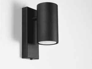 Miniatura 2 - Moderní černý LED nástěnné svítidlo z cylindrycznym stínidlem