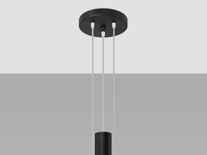 Miniatura 1 - Designová LED lampa s černými závěsnými tubusy