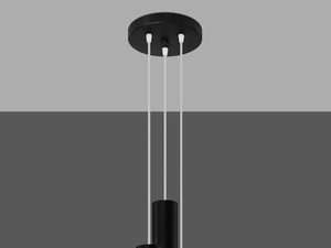 Miniatura 2 - Černé závěsné svítidlo s LED tubusy v moderním stylu