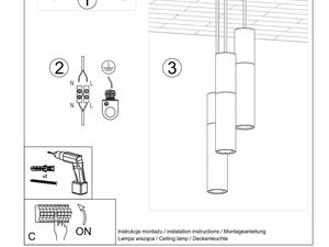 Miniatura 7 - Návod k montáži lampy se třemi zdroji světla LED