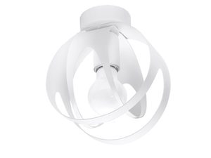 Miniatura 8 - Geometryczna bílá stropní lampa LED s mléčnou svítidlem