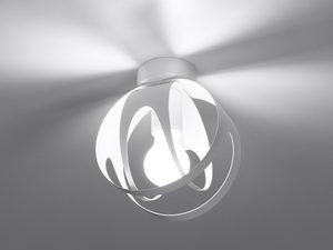 Miniatura 2 - Moderní bílá stropní LED lampa z kulovým designem