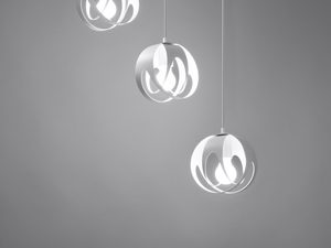 Miniatura 2 - LED lampa závěsná se třemi bílými koulemi do jídelny