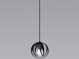 Miniatura 1 - Designová závěsná lampa černá, jednotlivá koule LED