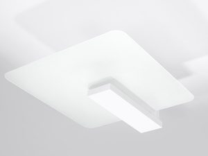 Miniatura 2 - Minimalistický stropní svítidlo bílý s LED do moderní ložnice