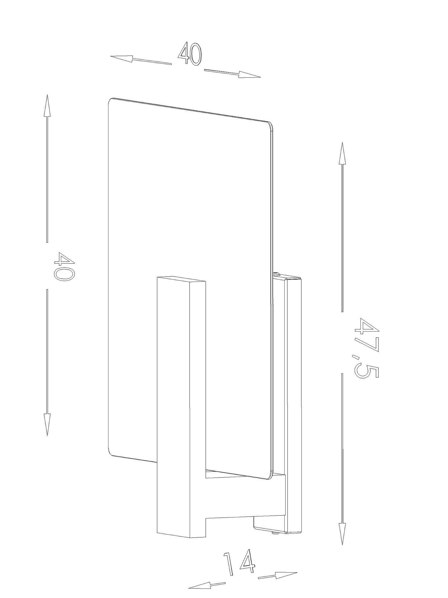 Rysunek montażu nowoczesnej lampy LED wiszącej Rysunek montażu nowoczesnej lampy LED wiszącej