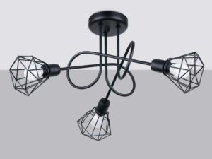 Miniaturka 1 - Lampa sufitowa z trzema kloszami