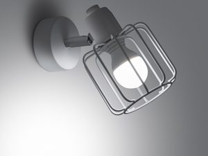 Miniatura 3 - Lampa s bílými stínidly koszowymi – boční pohled