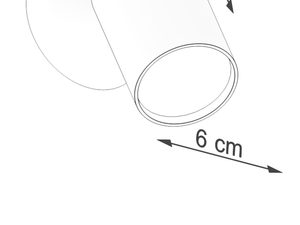 Miniatura 7 - Montážní schéma reflektora nástěnného LED – 6 cm průměru