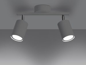 Miniatura 3 - Dvojitá LED lampa s šedými reflektory tubowymi