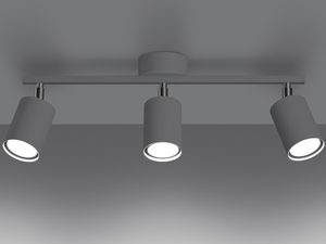 Miniatura 3 - Stropní lampa se dvěma bílými reflektory LED – uspořádání liniowy