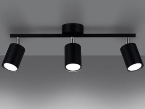 Miniatura 6 - Černá lampa se dvěma nastavitelnými reflektory tubowymi