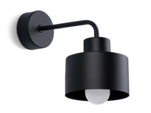 Miniatúra 9 - Nástenné svietidlo s valcovým tvarom čierne dokončenie