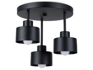 Miniatúra 9 - Čierna stropná lampa do moderných interiérov