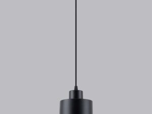 Miniatura 1 - Moderní závěsná lampa z cylindrycznym stínidlem – černé povrchová úprava
