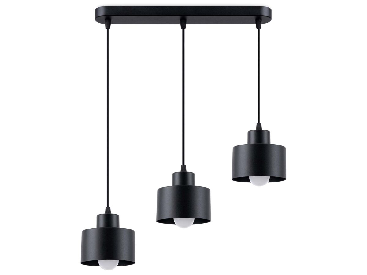 Moderne schwarze Hängelampe 12 cm SANTO 3