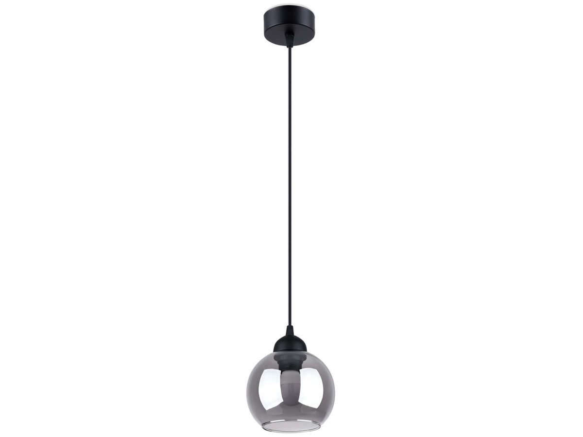 Minimalistische schwarze Hängelampe 15×15 cm CALIX 1