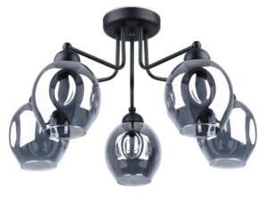 Miniatúra 9 - Moderná lampa s tromi dymovými tienidlami – pohľad zospodu