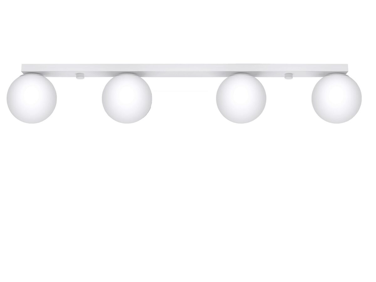 4-flammige Deckenleuchte Glas 12 cm 12W YUCCA