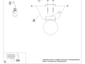 Miniatura 7 - Stylové stropní svítidlo klasika v moderním pojetí YUCCA 1 – Dokonalé spojení jednoduchosti a elegance