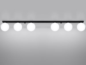 Miniatura 6 - Stropní svítidlo s pěti LED koulemi na černé liště