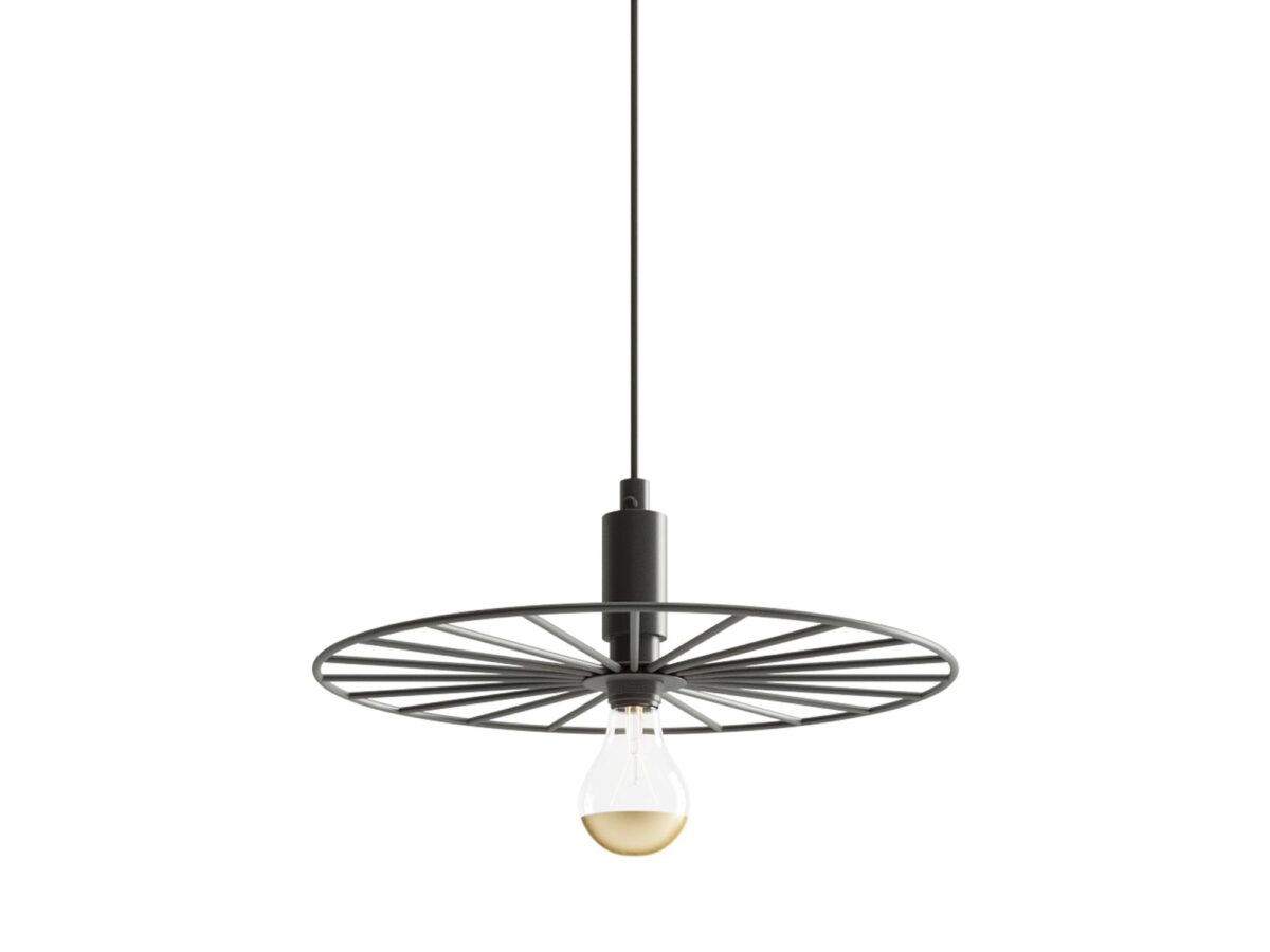 Elegante schwarze Hängelampe 30 cm NOLAN SUD 30