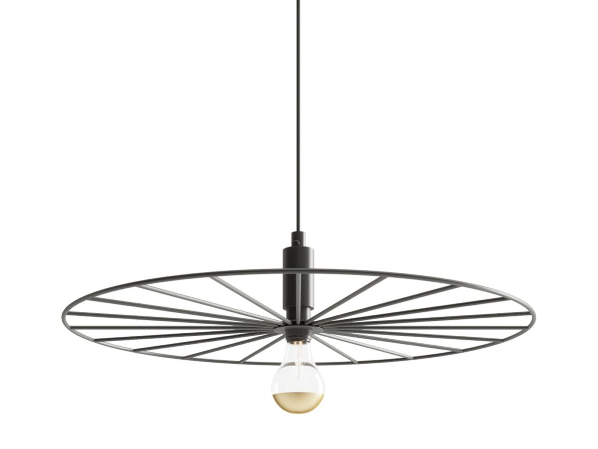 Moderne schwarze Hängelampe 45 cm NOLAN SUD 45